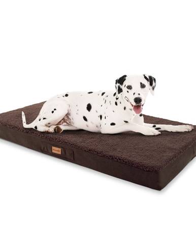 Brunolie Balu, pelech pre psa, vankúš pre psa, možnosť prania, ortopedický, protišmykový, priedušná pamäťová pena, veľkosť XL (120 × 10 × 72 cm)