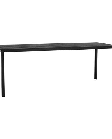 Záhradný stôl 205 cm čierna ABELO