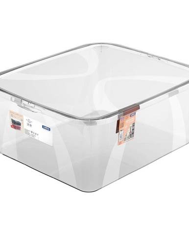 Plastový úložný box s vekom 19 l Lona - Rotho