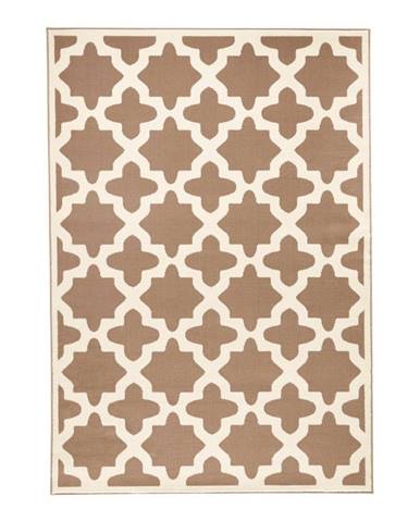Hnedo-béžový koberec Zala Living Noble, 140 × 200 cm