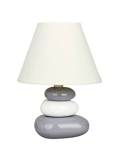 Stolná lampa Salem, bielo-šedá, Rabalux 4948