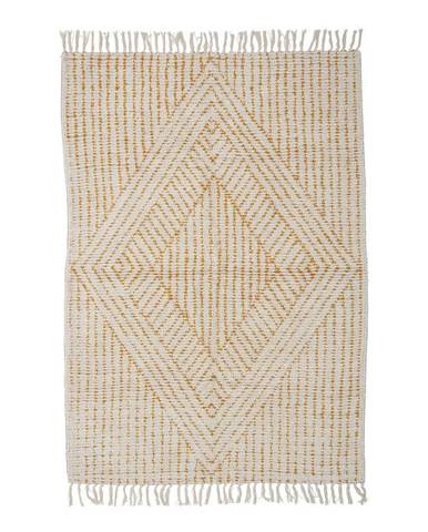Žlto-biely koberec 180x120 cm Stephi - Bloomingville