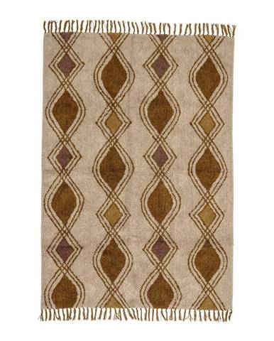 Hnedo-béžový koberec 200x140 cm Isadora - Bloomingville