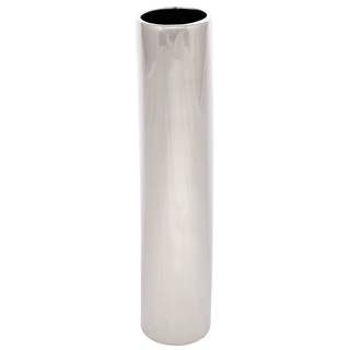 Keramická váza Tube, 5 x 24 x 5 cm, strieborná