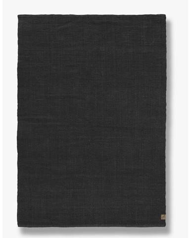 Tmavo šedý jutový koberec behúň 70x150 cm Ribbon - Mette Ditmer Denmark