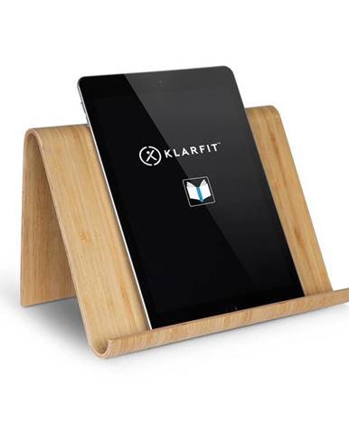 KLARFIT Panda, držiak na tablet, bambus, ergonomický, vrátane e-knihy s receptami