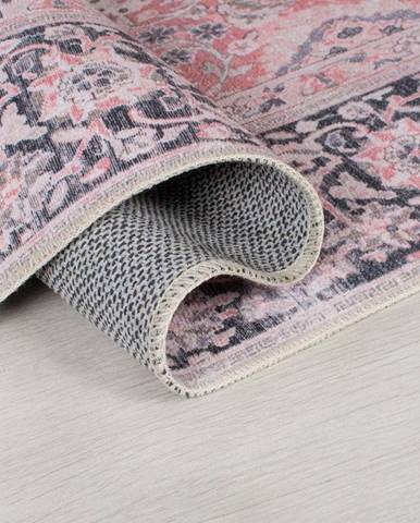 Ružový prateľný koberec 80x150 cm FOLD Somerton – Flair Rugs