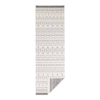 Sivo-krémový vonkajší koberec NORTHRUGS Kuba, 350 x 80 cm