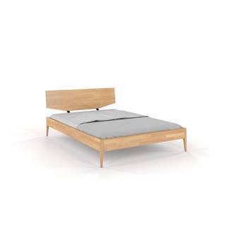 Dvojlôžková posteľ z bukového dreva Skandica Sund, 160 x 200 cm