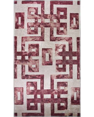 Červený/béžový koberec 180x120 cm - Vitaus