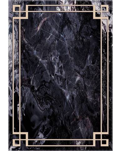 Čierny koberec Vitaus Willow, 160 x 230 cm
