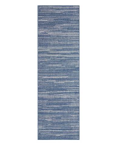 Modrý vonkajší koberec behúň 350x80 cm Gemini - Elle Decoration