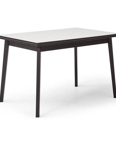 Čiernobiely rozkladací jedálenský stôl v dubovom dekore Hammel Single, 120 x 80 cm