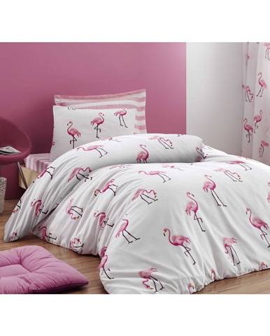 Obliečky na jednolôžko Flamingo, 140 × 200 cm