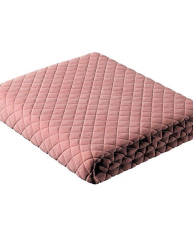 Ružová prešívaná posteľná prikrývka na dvojlôžko 170x210 cm Posh Velvet - Yellow Tipi