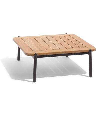 Záhradný odkladací stolík z teakového dreva 75x68 cm Omer – Diphano