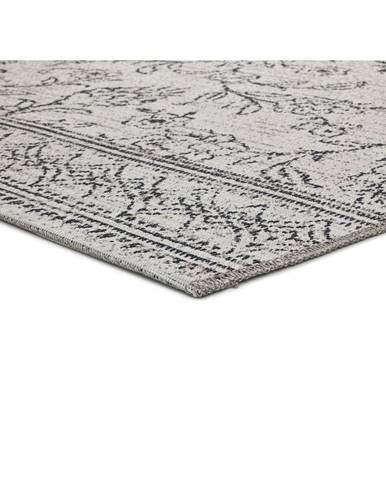 Sivý vonkajší koberec Universal Weave Floral, 130 x 190 cm