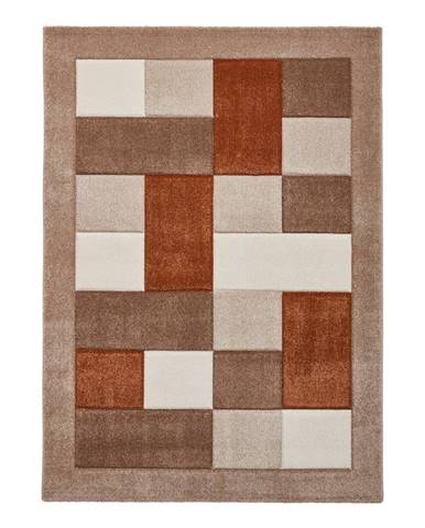 Terakotovo-béžový koberec Think Rugs Brooklyn, 160 x 220 cm