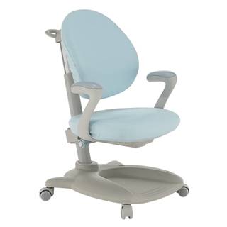 Rastúca stolička s podnožkou sivá/modrá KERTIO RP1 rozbalený tovar