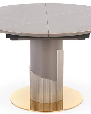 Muscat okrúhly rozkladací jedálenský stôl sivý mramor