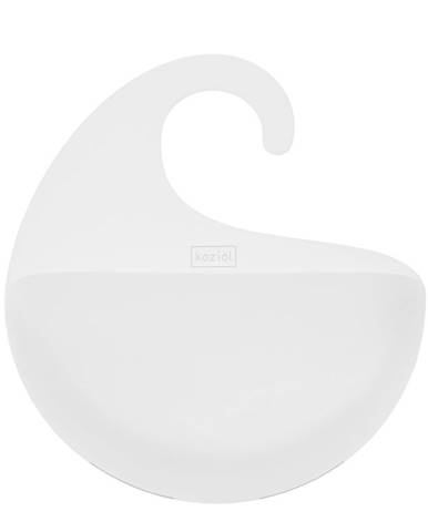 Koziol Kúpeľňový závesný box Surf M biela, 6,5 x 21,6 x 25,3 cm