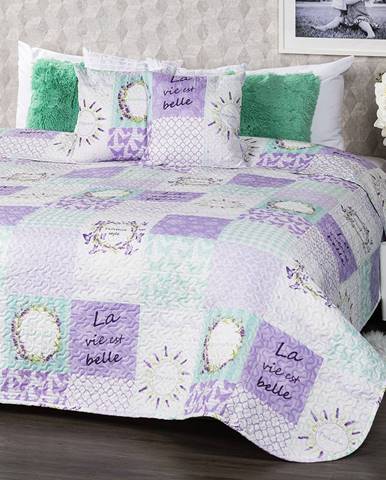 4Home Prehoz na posteľ Lavender, 220 x 240 cm, 2 ks 40 x 40 cm