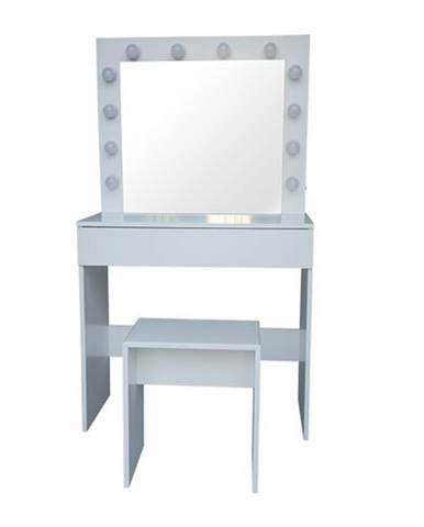 Kozmetický stolík so zrkadlom Kamila, 140 x 40 x 80 cm