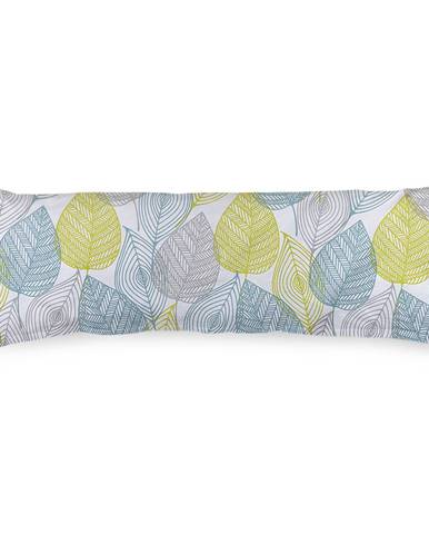 4Home Obliečka na Relaxačný vankúš Náhradný manžel Nordic Leaves, 55 x 180 cm 4Home