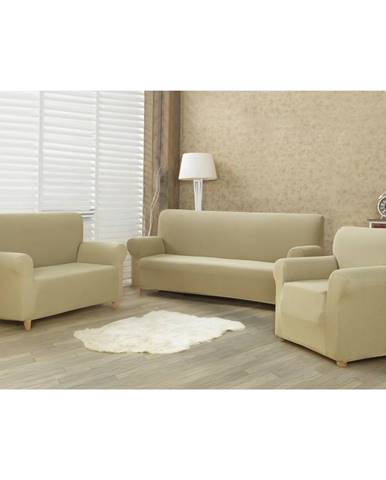 4Home Multielastický poťah na sedaciu súpravu Comfort béžová, 180 - 220 cm 4Home