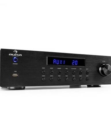 Auna AV2-CD850BT, 4-zónový stereo zosilňovač, 8 x 50 W RMS, bluetooth, USB, CD, čierny