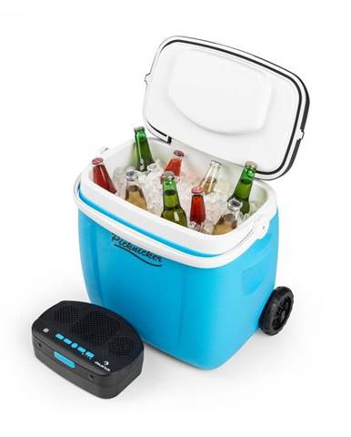 Auna Picknicker Trolley Music Cooler, chladiaci box, kufríkový, 36 l, BT reproduktor, modrý