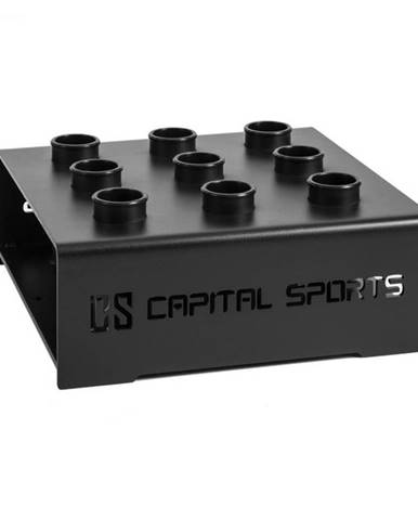 Capital Sports Mountar, čierny, oceľový stojan pre posilňovacie tyče
