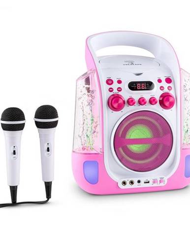 Auna Kara Liquida, karaoke systém, CD, USB , MP3, fontána, LED, 2 x mikrofón, prenosný