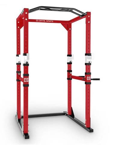 Capital Sports Tremendour Power Rack, červeno-biely, domáca posilňovňa, oceľ Capital Sports