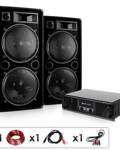 Electronic-Star Kompletná DJ PA sada "Phuket Pulsar", zosilňovač, 2 x reproduktor
