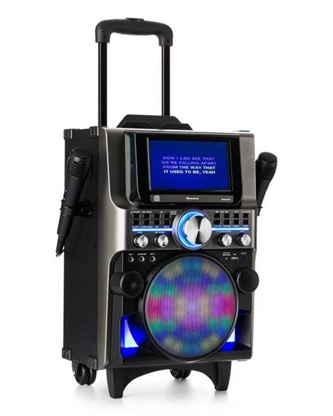 Auna Auna Pro DisGo Box 360, BT karaoke systém, 2 mikrofóny, HDMI, BT, LED, USB, kolieska, čierny