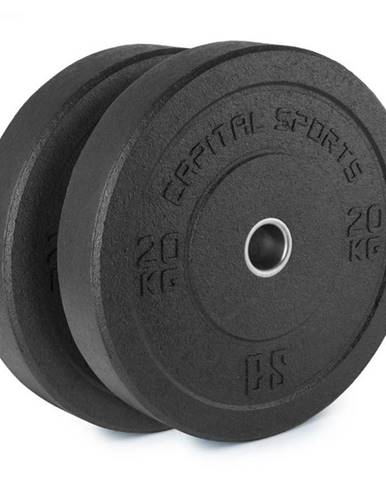 Capital Sports Renit, hi temp gumový kotúč, 50,4 mm, hliníkové jadro, guma, 2 x 20 kg