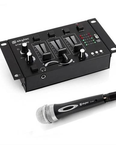 Electronic-Star Mini DJ Set, 1 x 3/2-kanálový mixážny pult + 1 x ručný mikrofón
