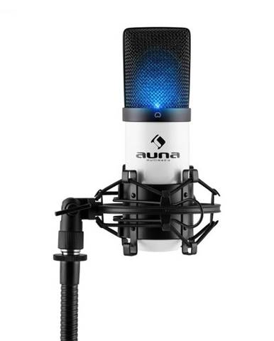 Auna Pro MIC-900-WH LED, biely, USB, kondenzátorový mikrofón, kardioidný, štúdiový, LED