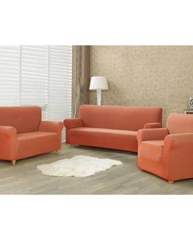 4home Multielastický poťah na sedaciu súpravu Comfort terracotta, 180 - 220 cm 4Home