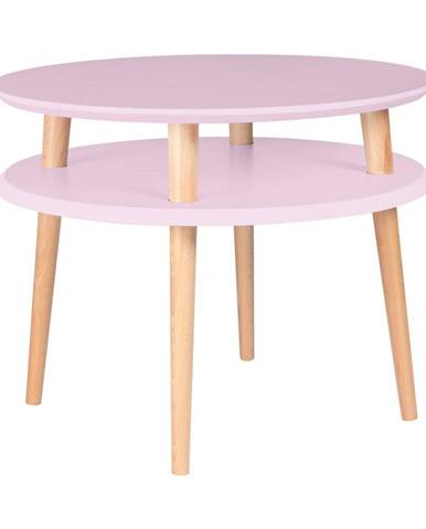 Ružový konferenčný stolík Ragaba UFO, ⌀ 57 cm