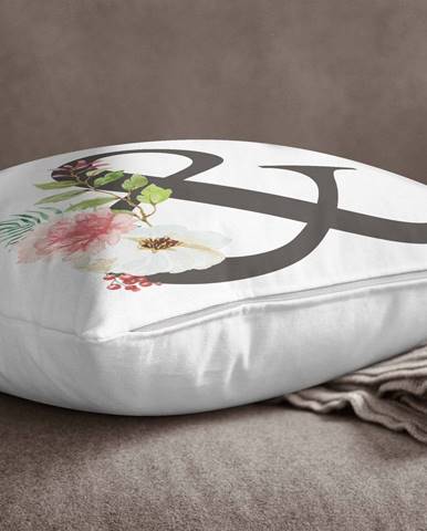 Obliečka na vankúš Minimalist Cushion Covers Floral Alphabet &, 45 x 45 cm