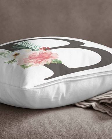 Obliečka na vankúš Minimalist Cushion Covers Floral Alphabet B, 45 x 45 cm