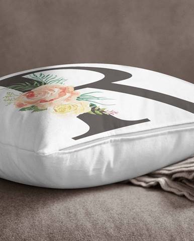 Obliečka na vankúš Minimalist Cushion Covers Floral Alphabet R, 45 x 45 cm
