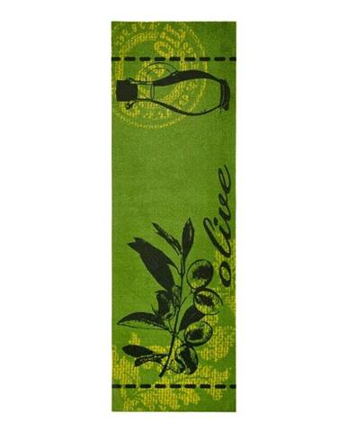 Zelený behúň Zala Living Olive, 50 × 150 cm