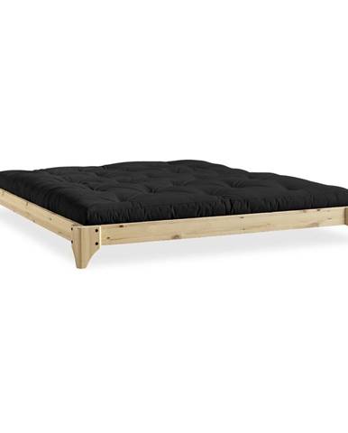 Posteľ z borovicového dreva v prírodnej farbe Karup Design Elan, 160 × 200 cm