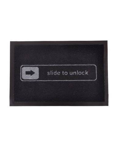 Čierna rohožka Hanse Home Slide to Unlock, 40 x 60 cm