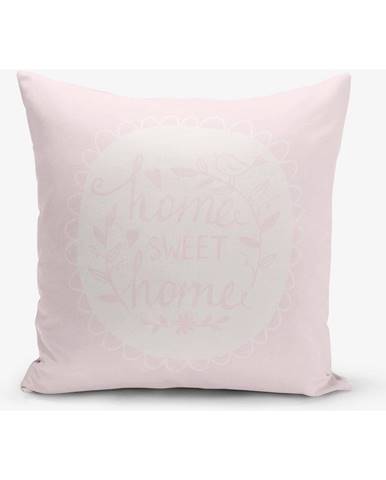 Obliečka na vankúš s prímesou bavlny Minimalist Cushion Covers Home Sweet Home, 45 × 45 cm