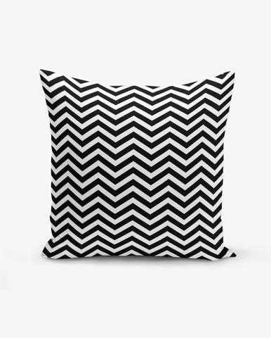 Čierno-biela obliečka na vankúš s prímesou bavlny Minimalist Cushion Covers Stardust, 45 × 45 cm