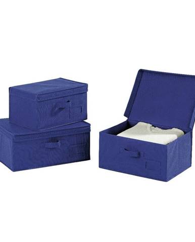 Modrý úložný box Wenko Ocean, dĺžka 34 cm